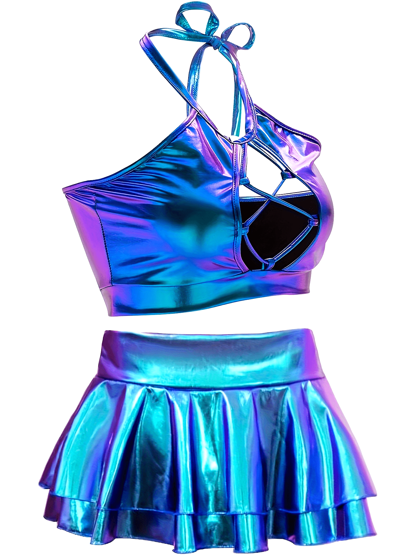 2 Pcs Holographic Alien Laser Fit