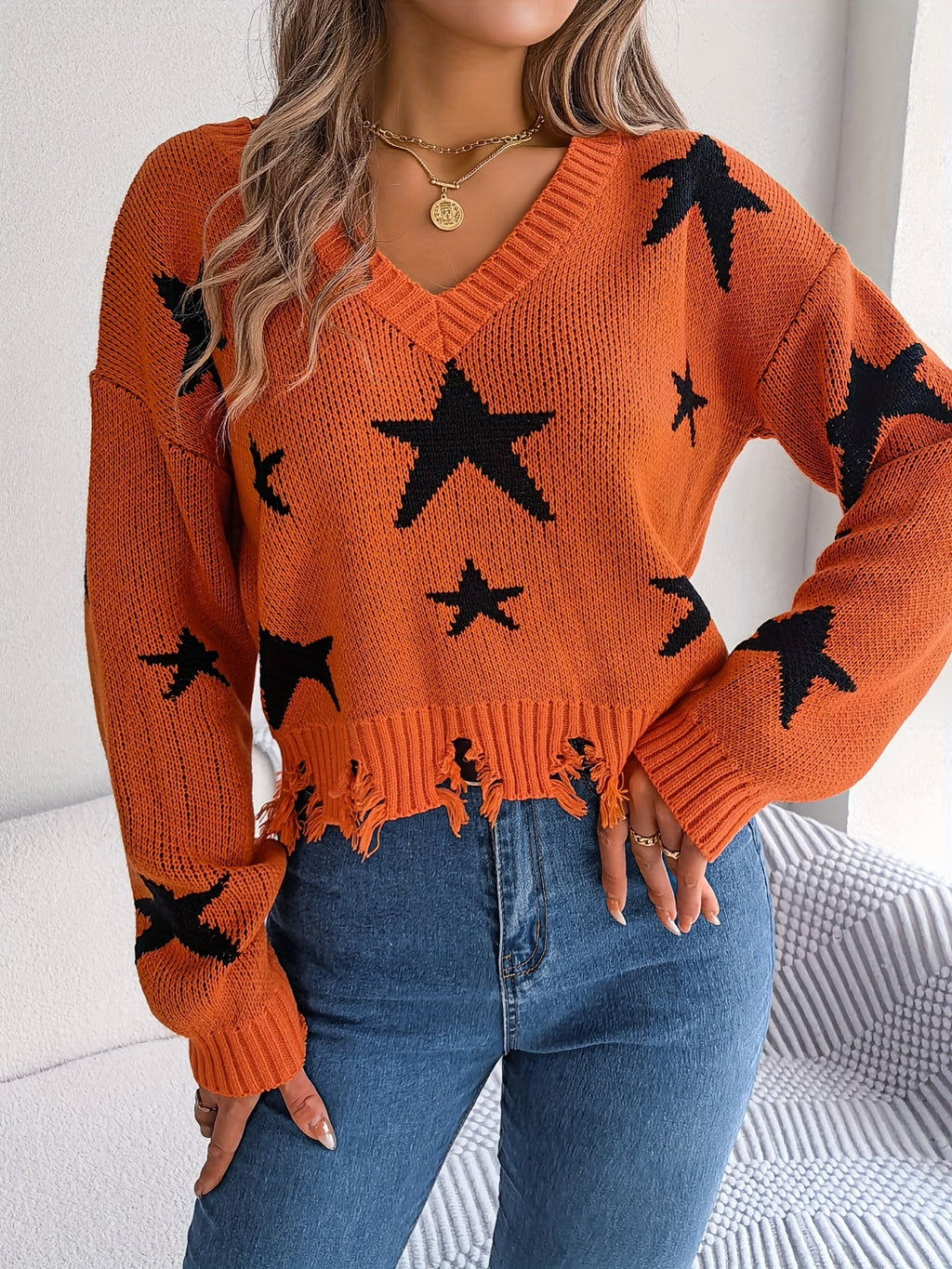 Stary Distressed Sweater