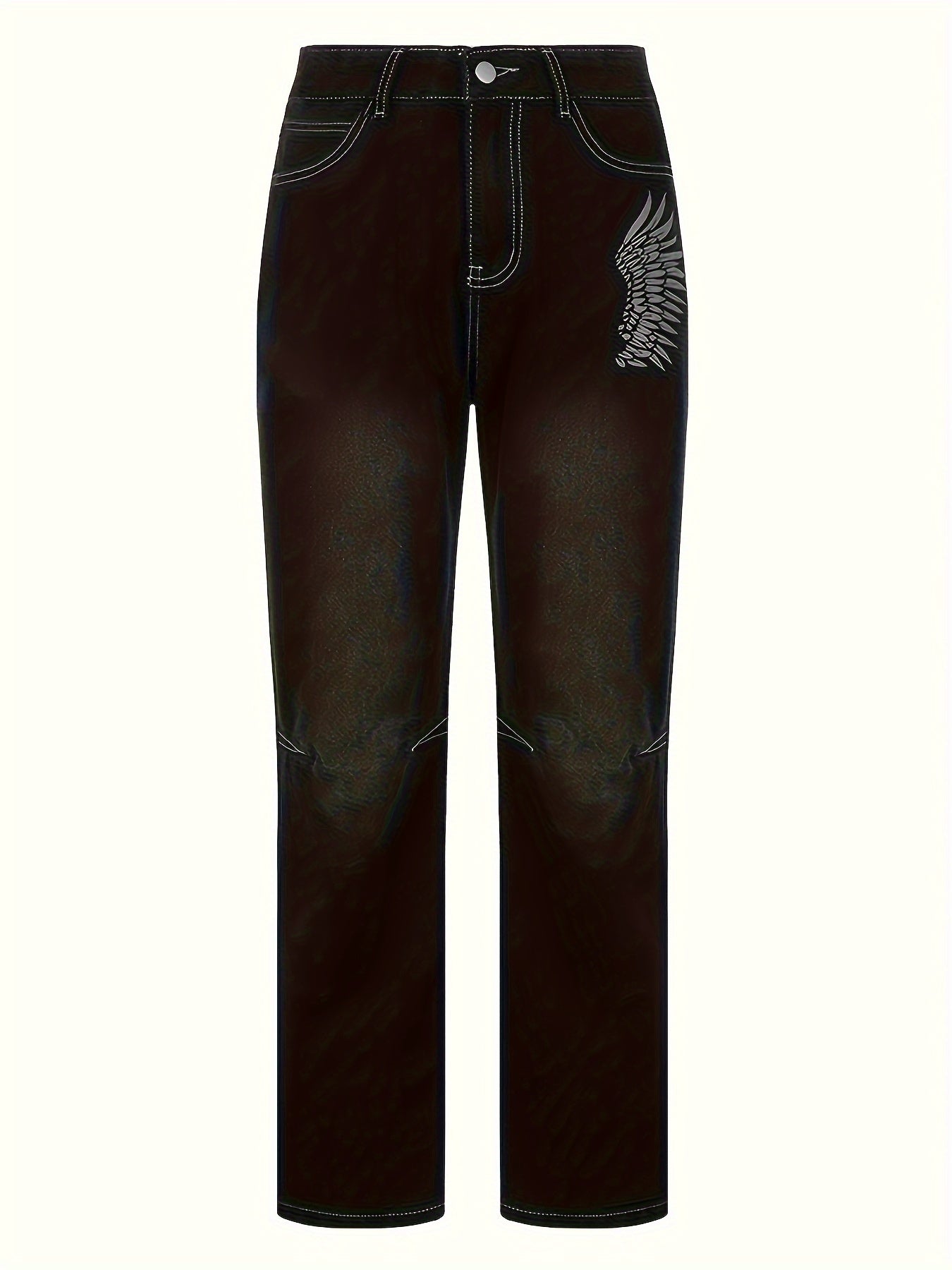 Angel Wing High Waist Jeans