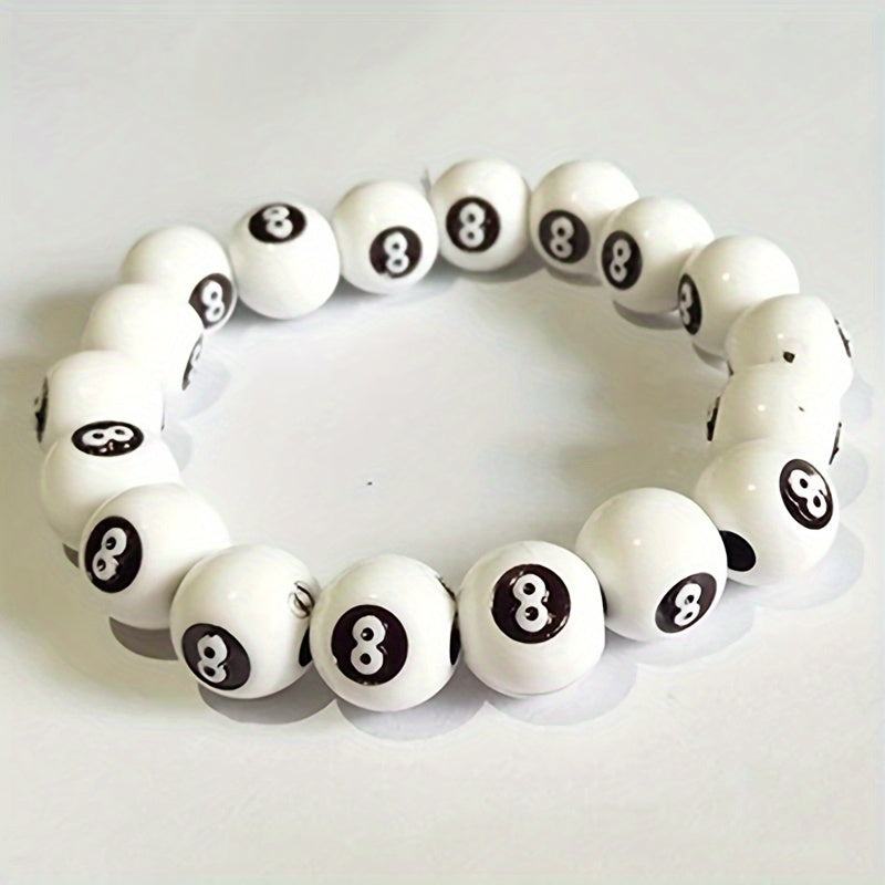8 Ball Beaded Bracelet