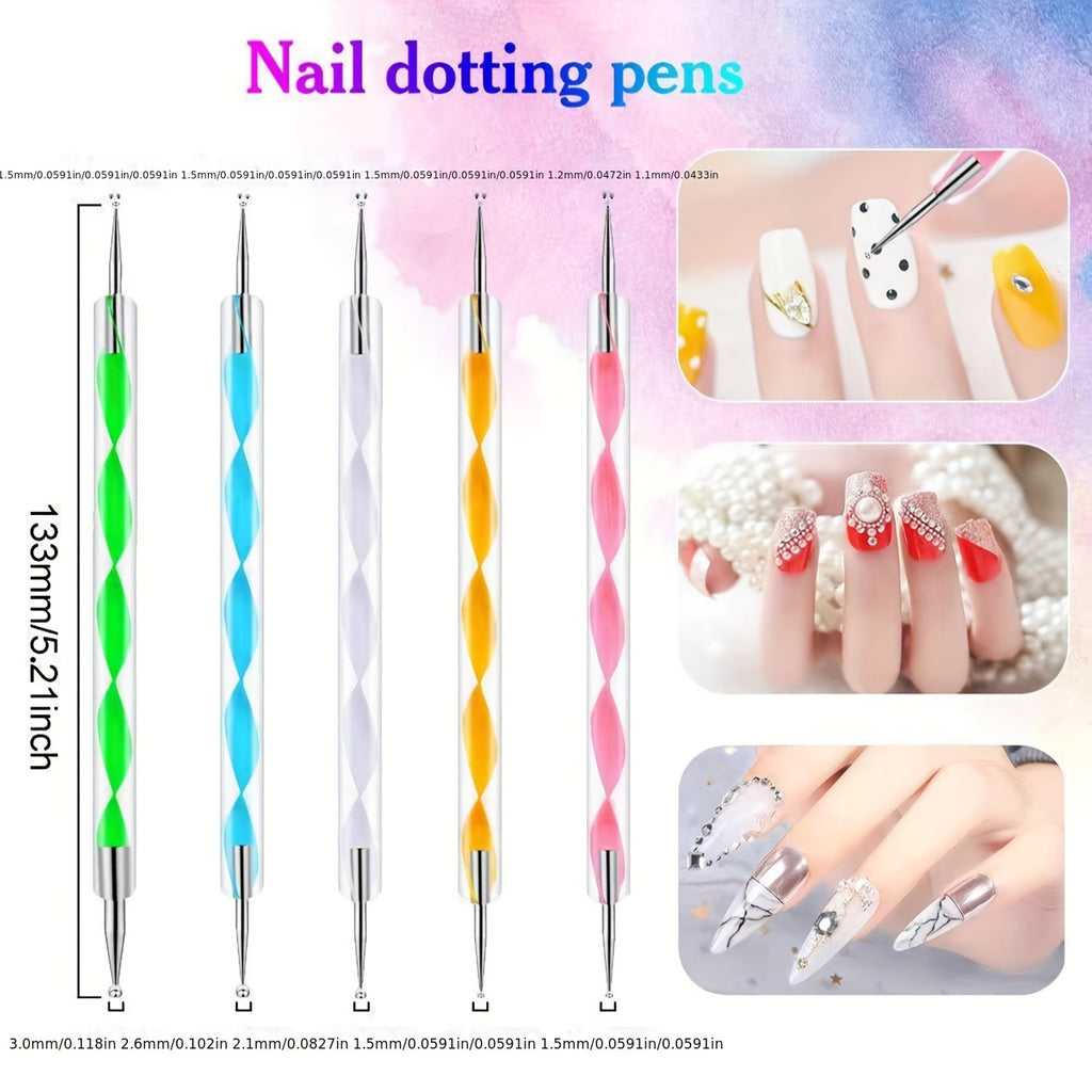 15-in-1 Stainless Steel Nail Art Tool Set