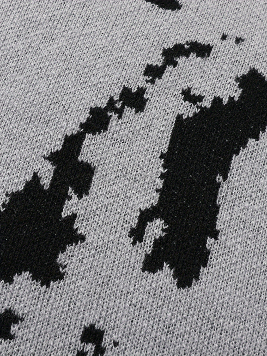 Abstract Pattern Knit Sweater