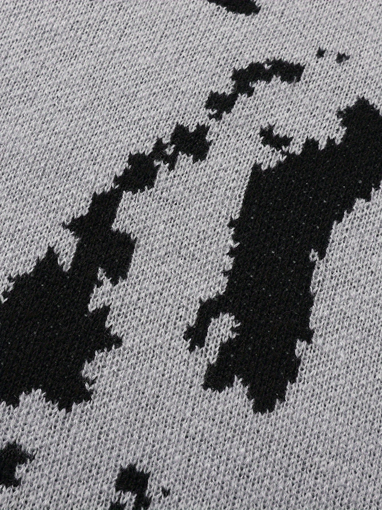 Abstract Pattern Knit Sweater