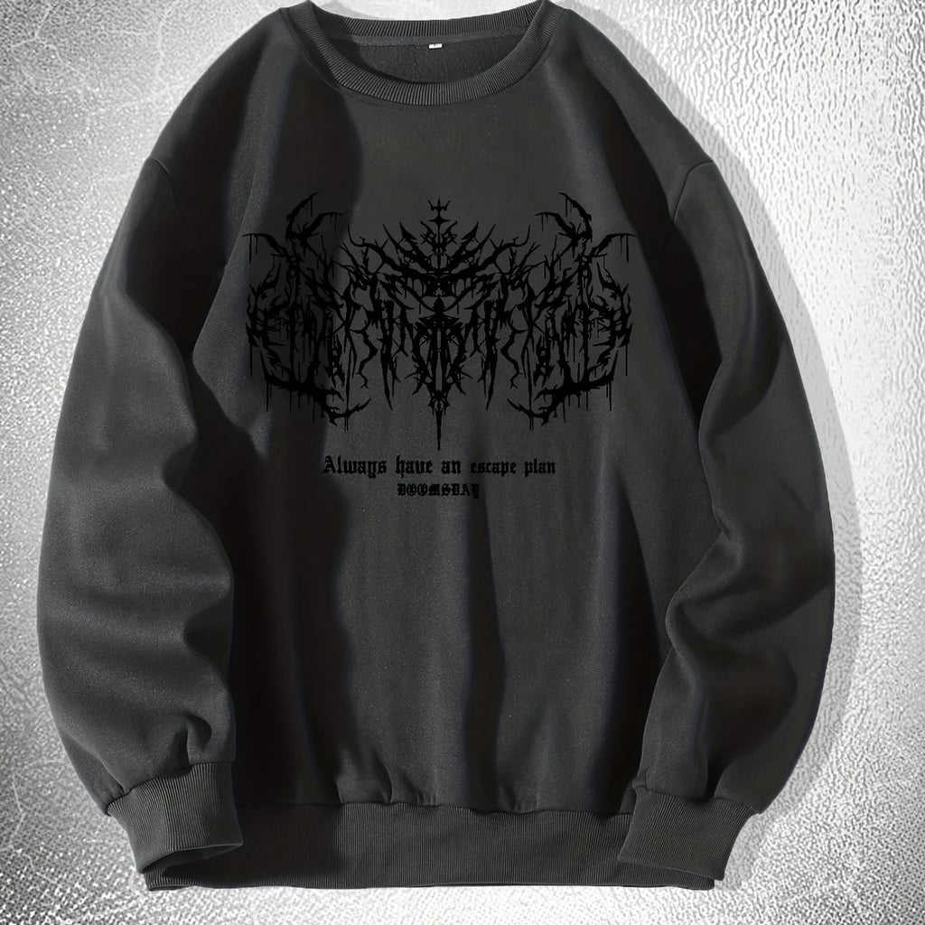 Skeleton Thorns Graphic Sweatshirt