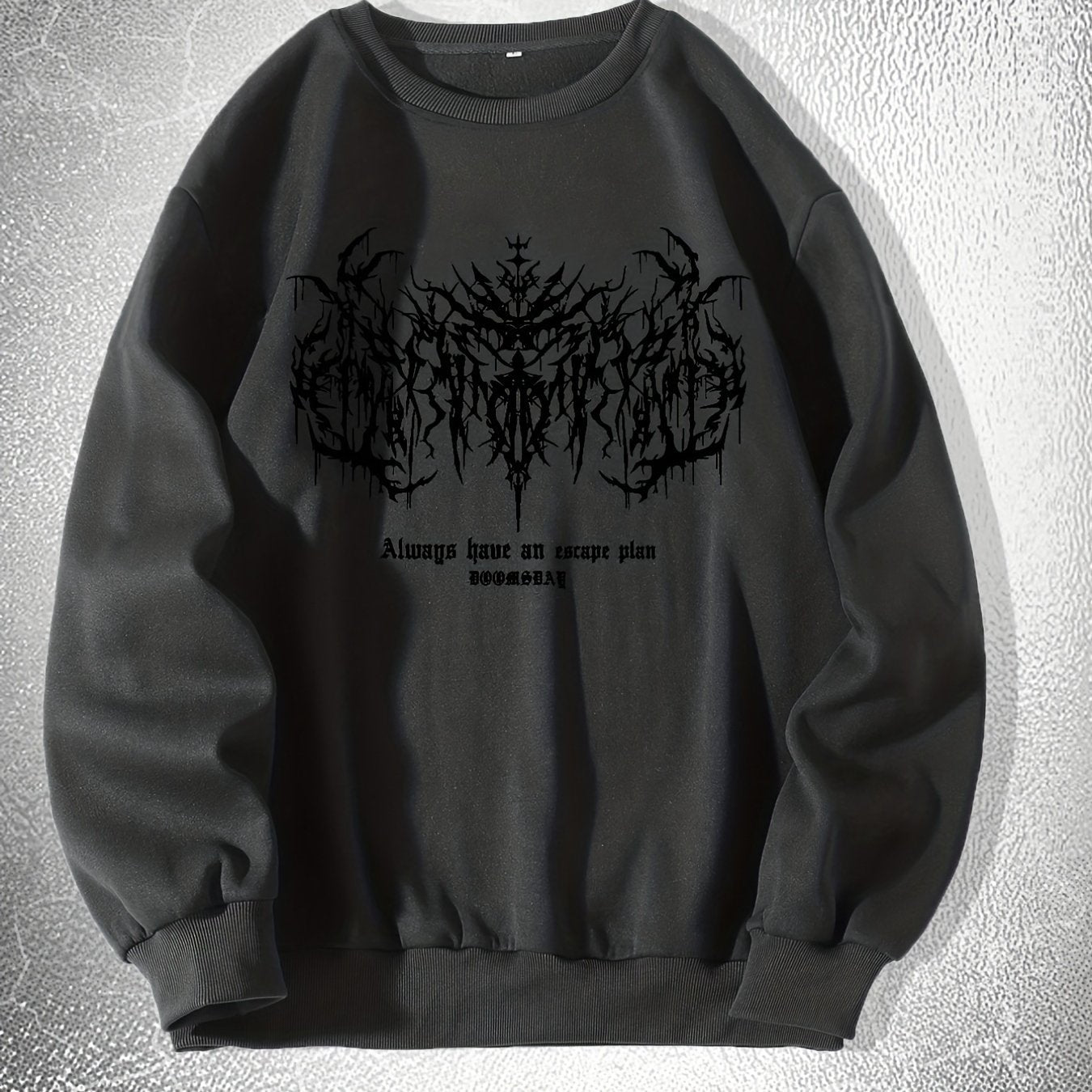 Skeleton Thorns Graphic Sweatshirt