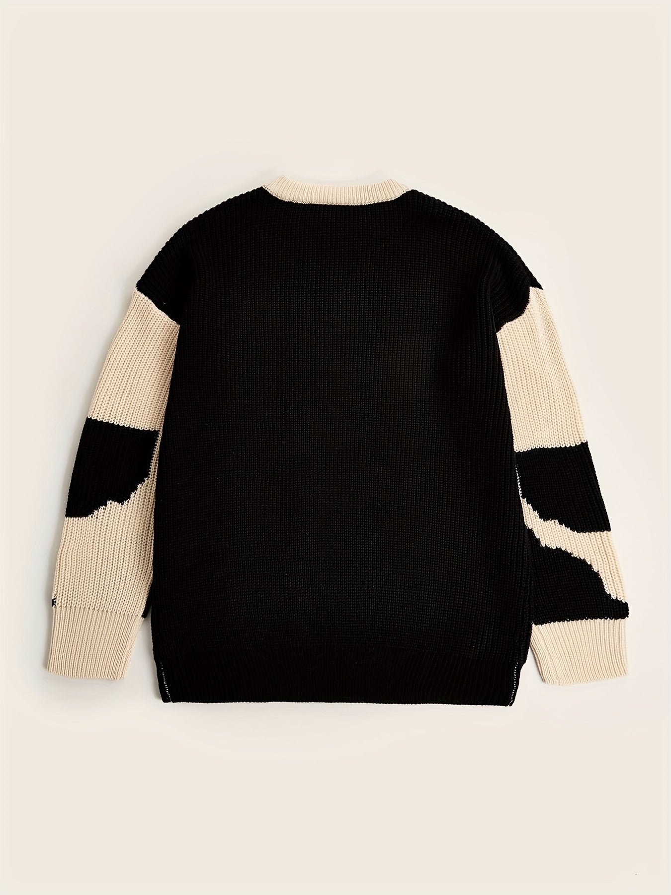 Funky Striped Knit Sweater