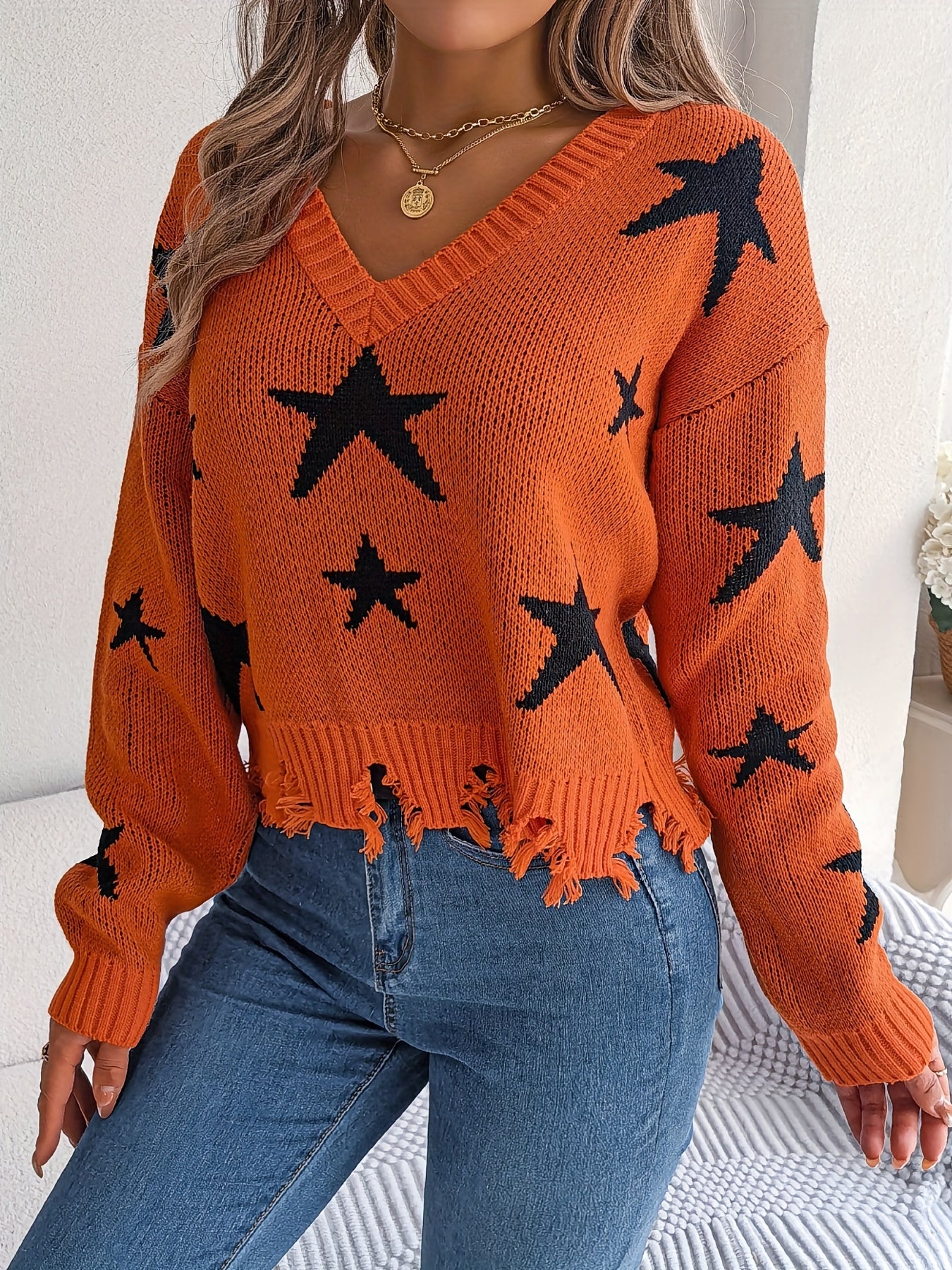 Stary Distressed Sweater