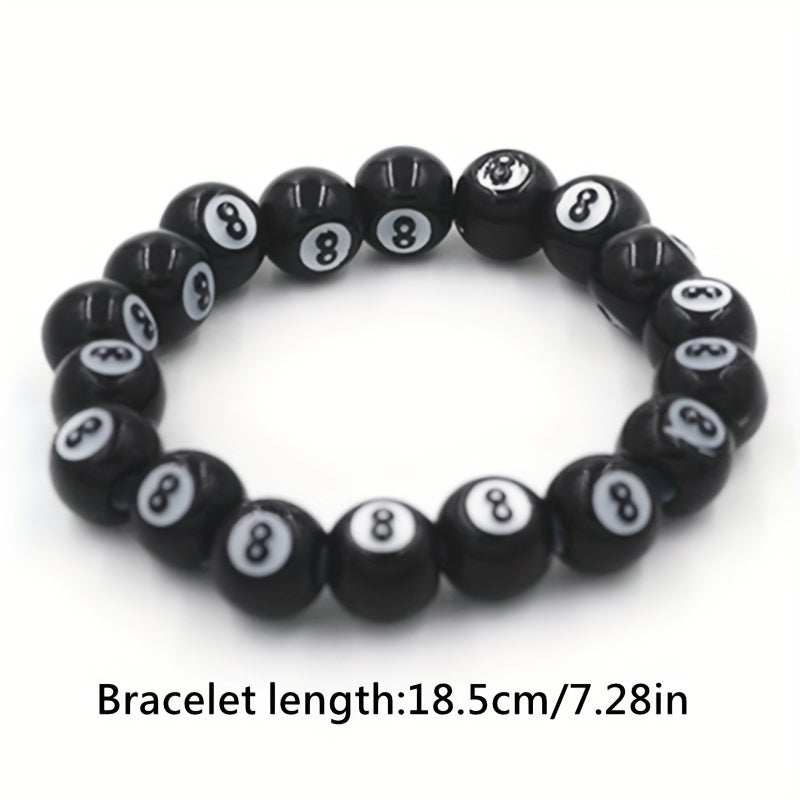 8 Ball Beaded Bracelet