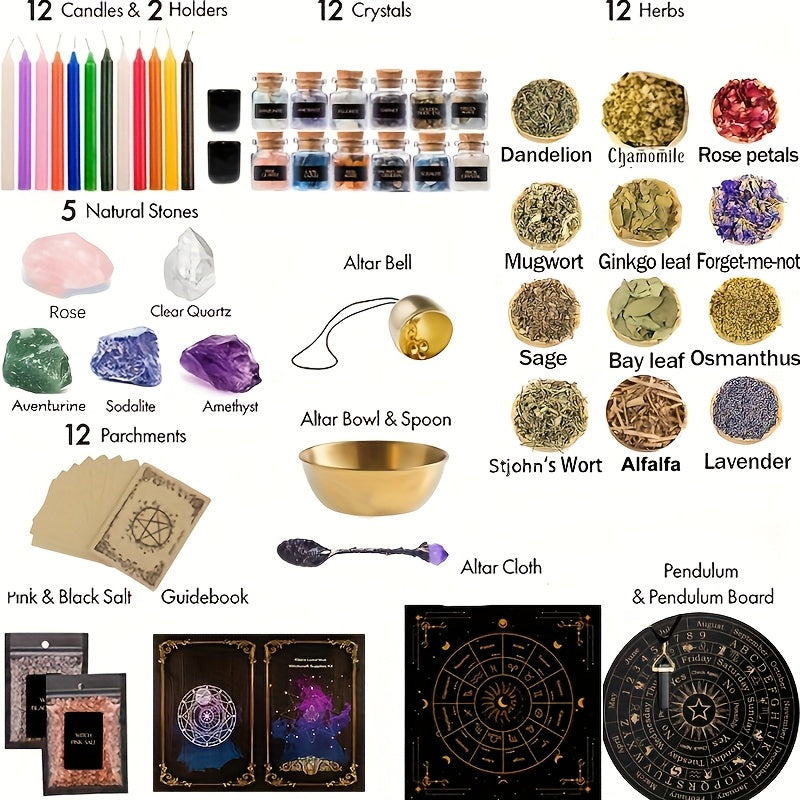 64pcs Large Witchcraft Starter Kit