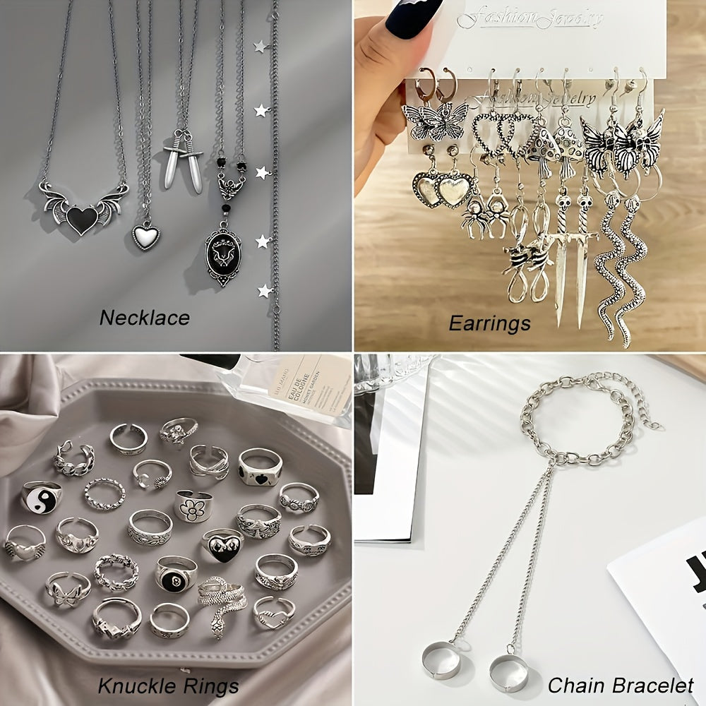 39PC Edgy Jewelry