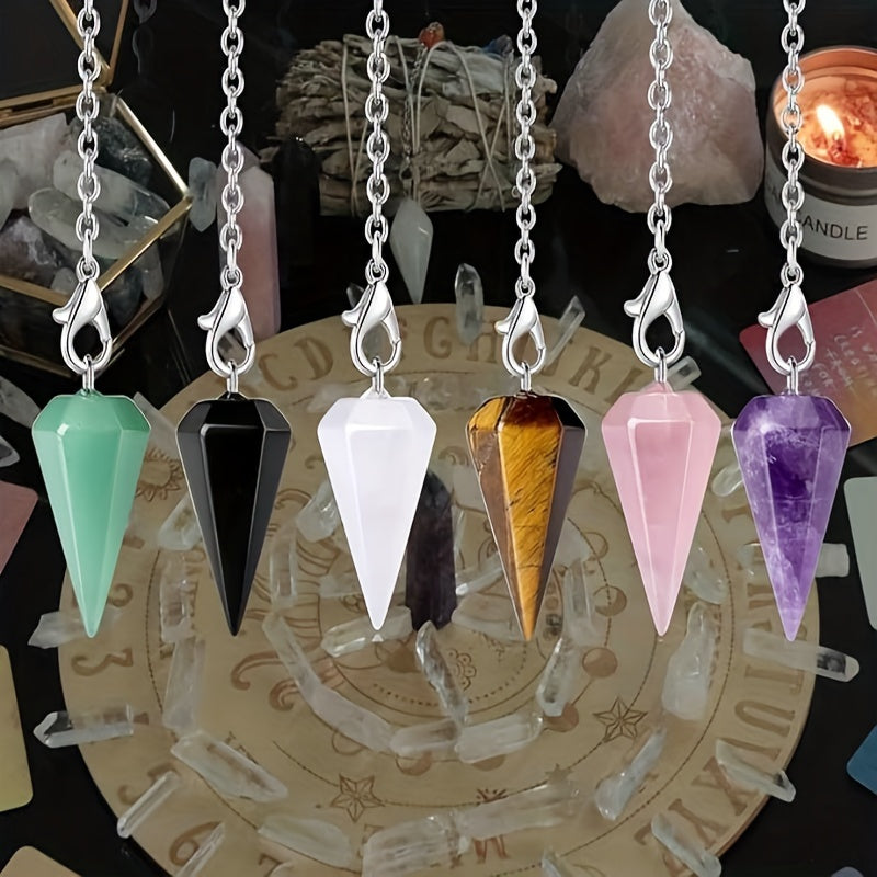 6pcs Crystal Pendulum Set