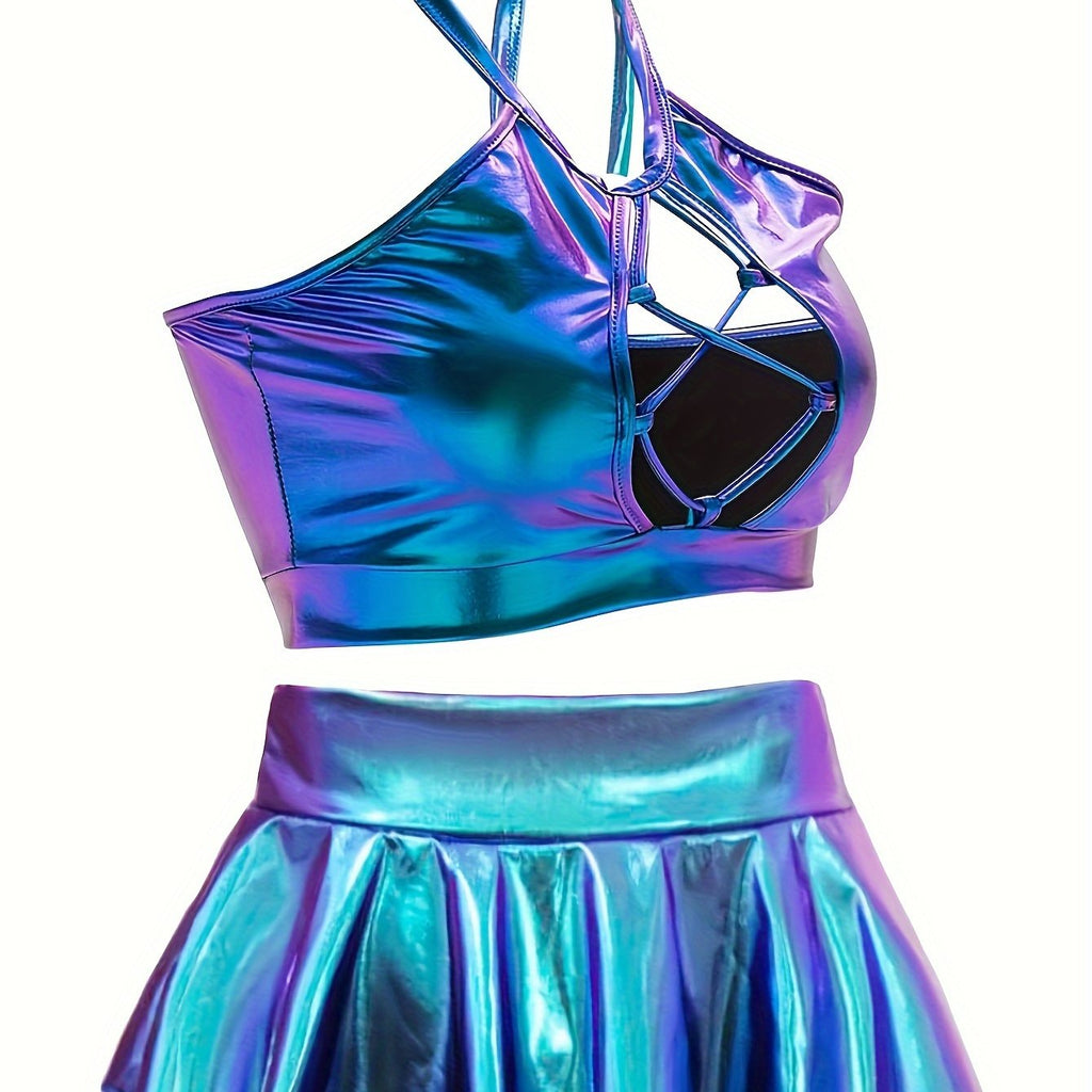 2 Pcs Holographic Alien Laser Fit