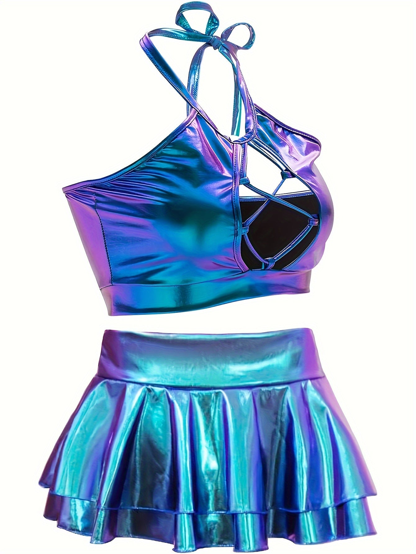 2 Pcs Holographic Alien Laser Fit