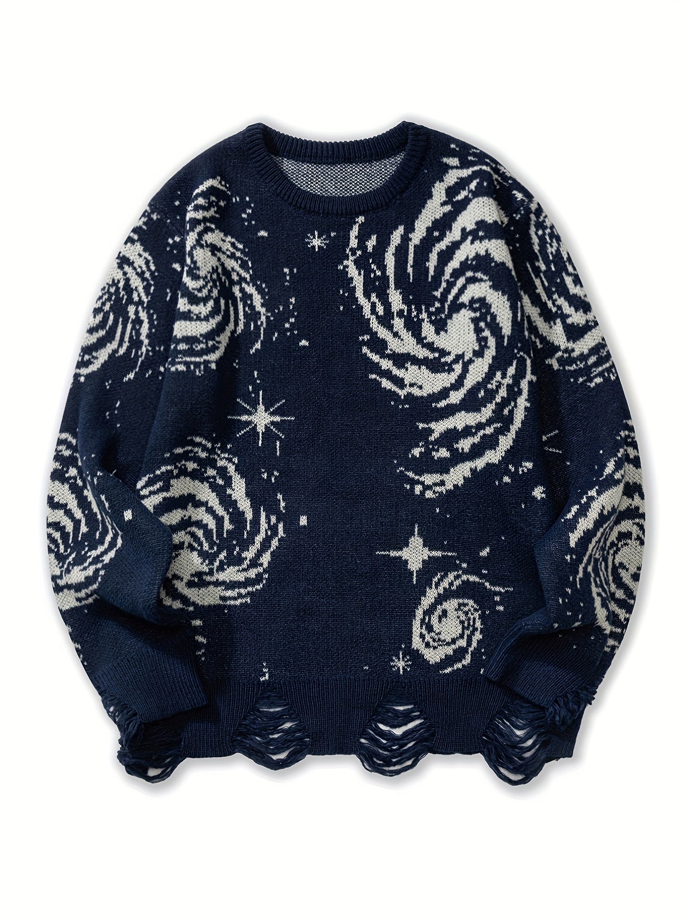 Knitted Galaxy Pattern Sweater