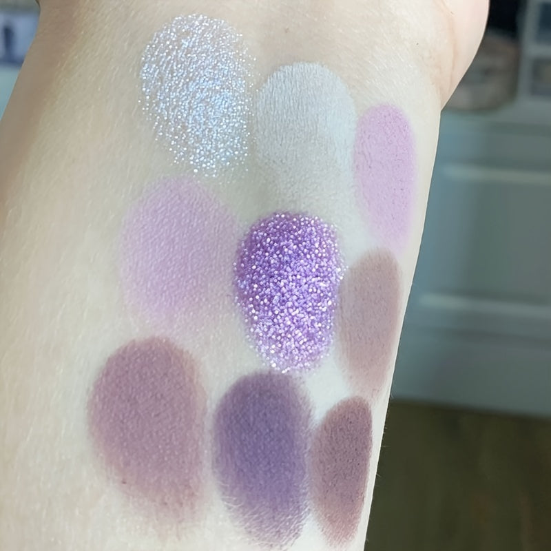 9-Color Purple Glamour Eyeshadow Palette