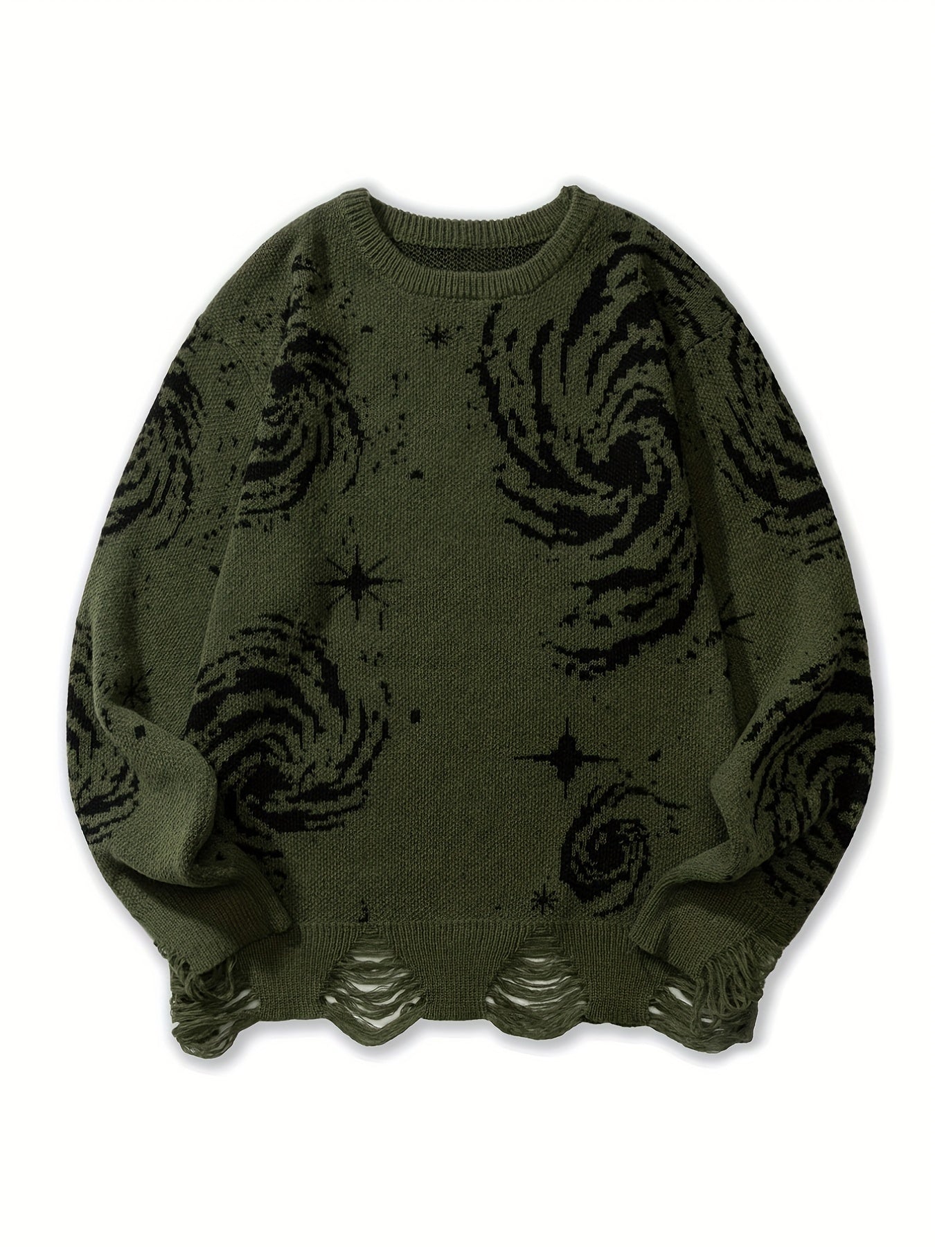 Knitted Galaxy Pattern Sweater