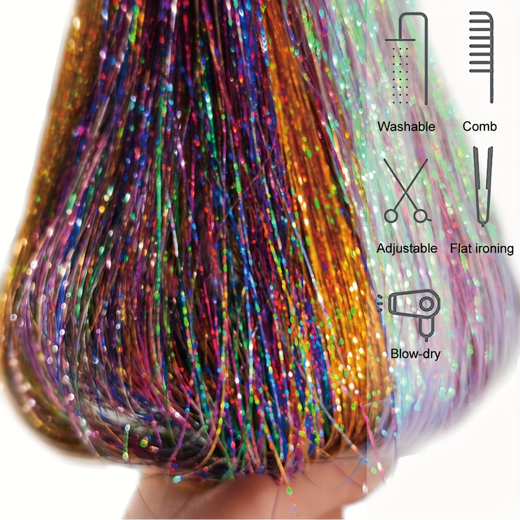12Pcs Hair Tinsel Clips
