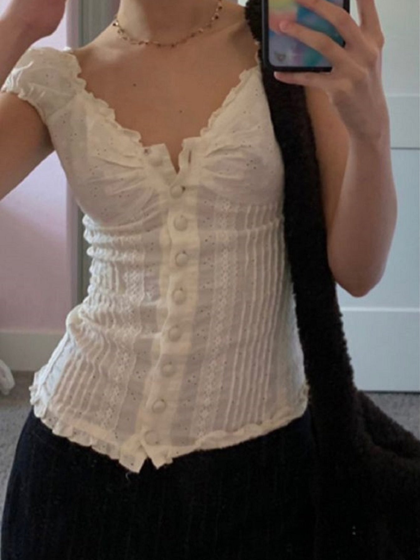 Alice Fairy Puff Short Sleeve Blouse