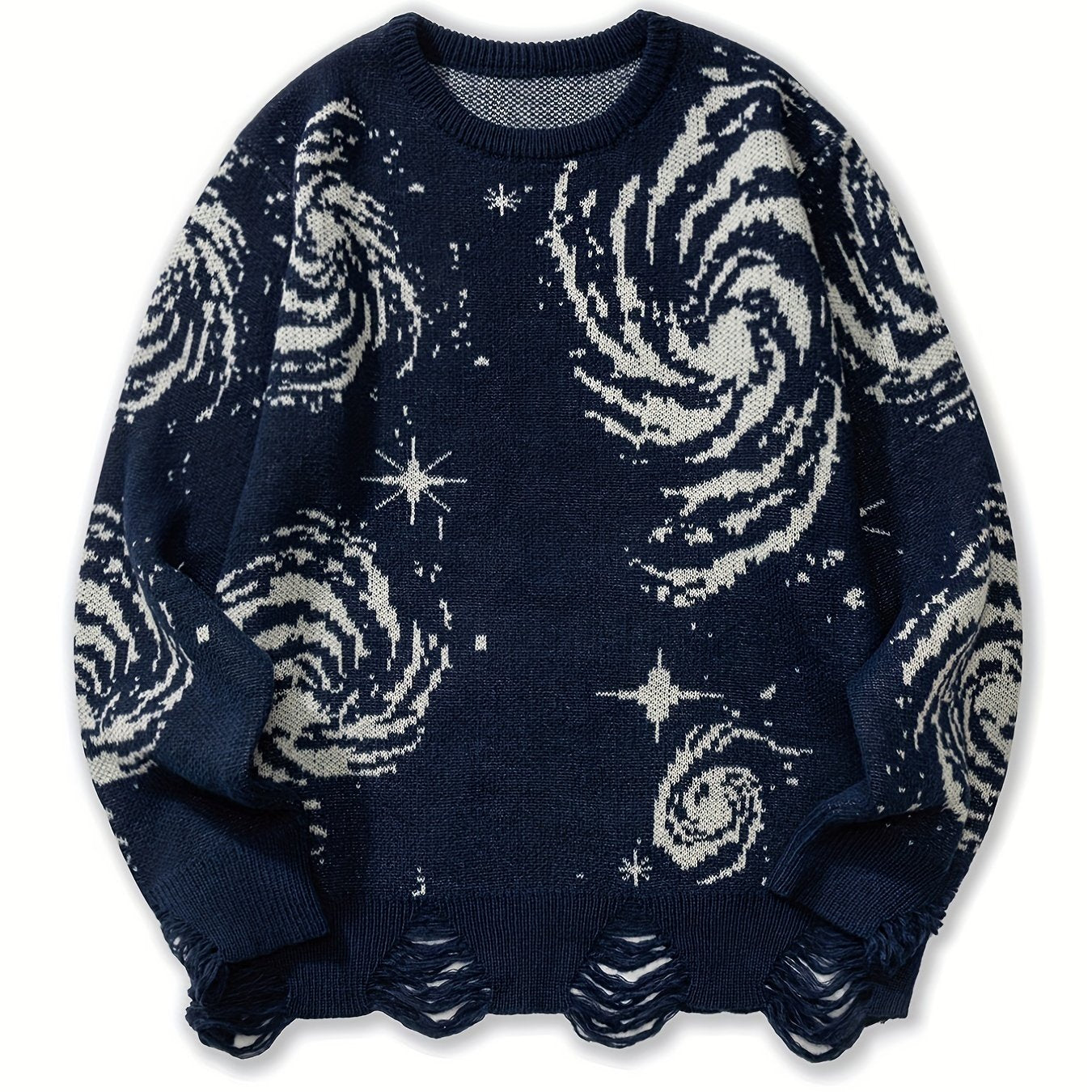 Knitted Galaxy Pattern Sweater