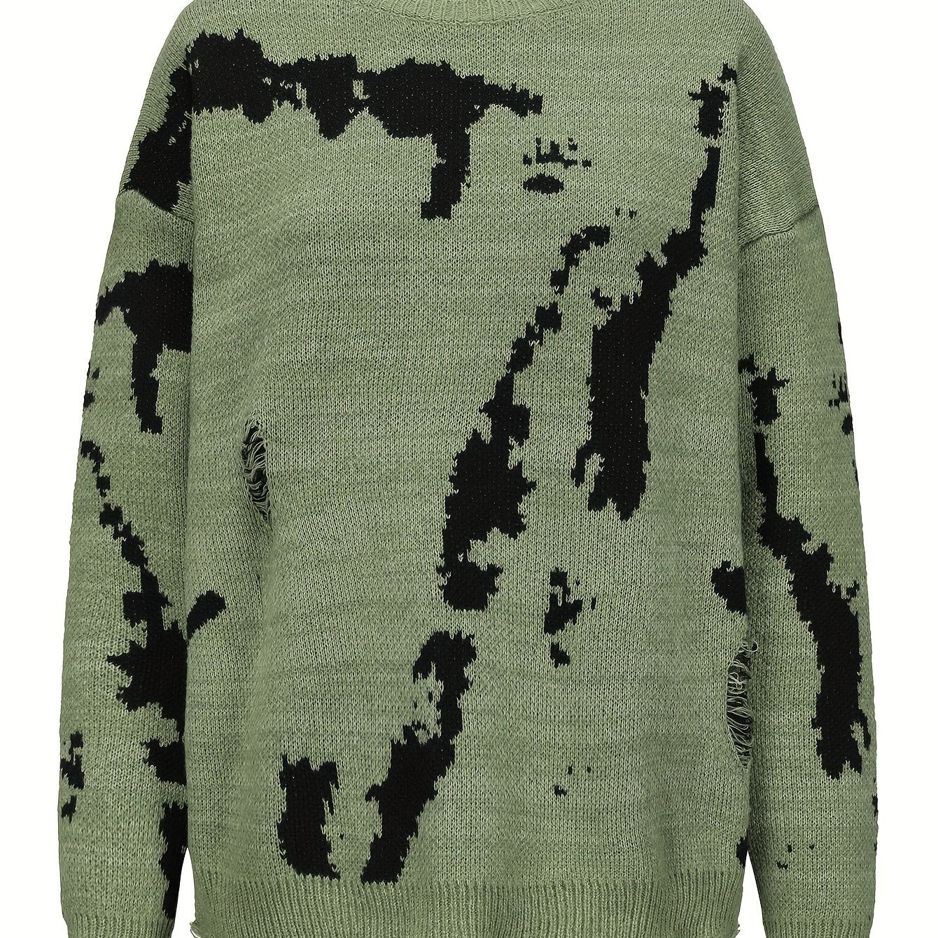 Abstract Pattern Knit Sweater