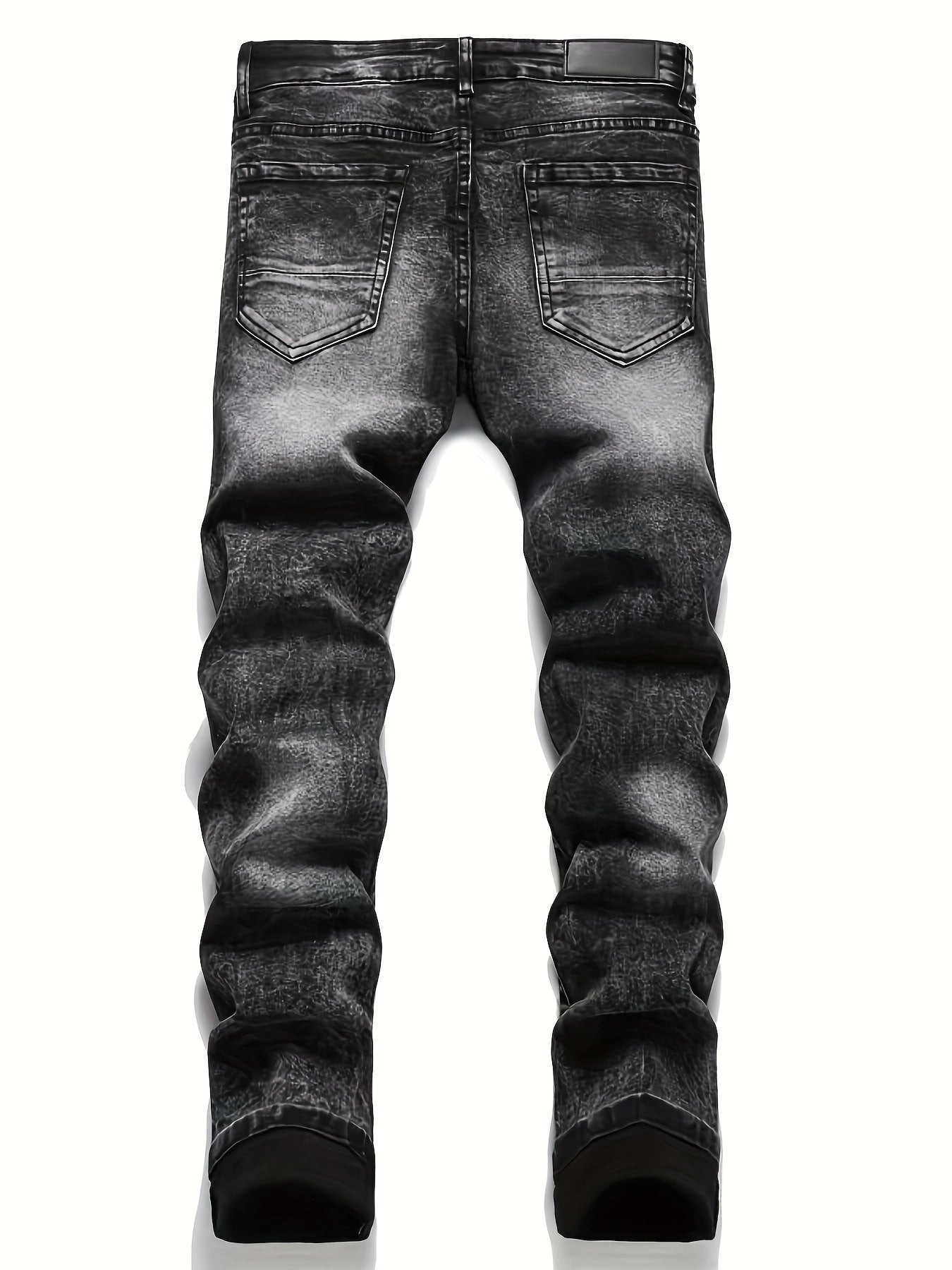 Distressed Star Pattern Skinny Jeans