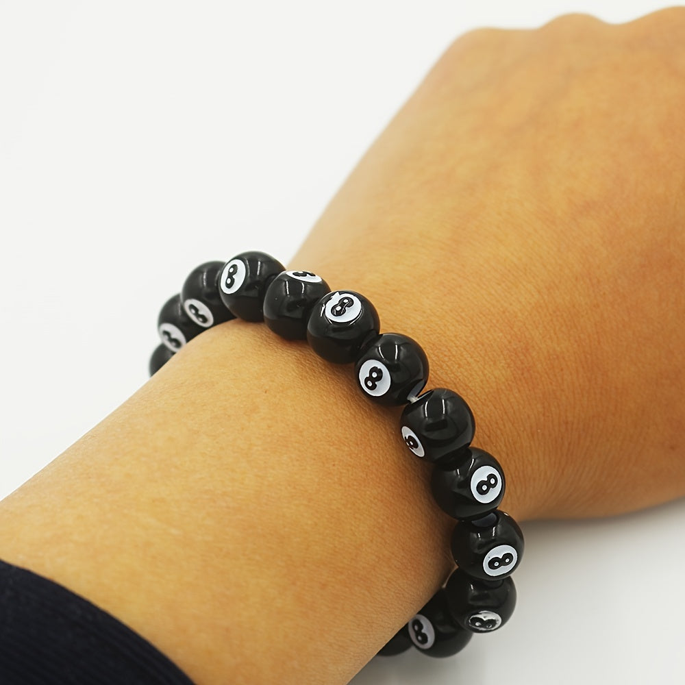 8 Ball Beaded Bracelet
