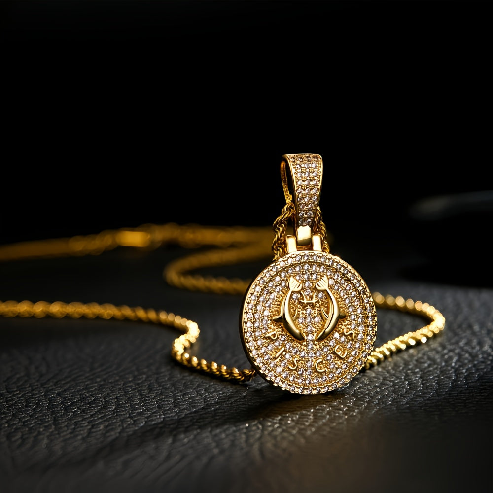 14k Gold Plated Zodiac Coins Necklace
