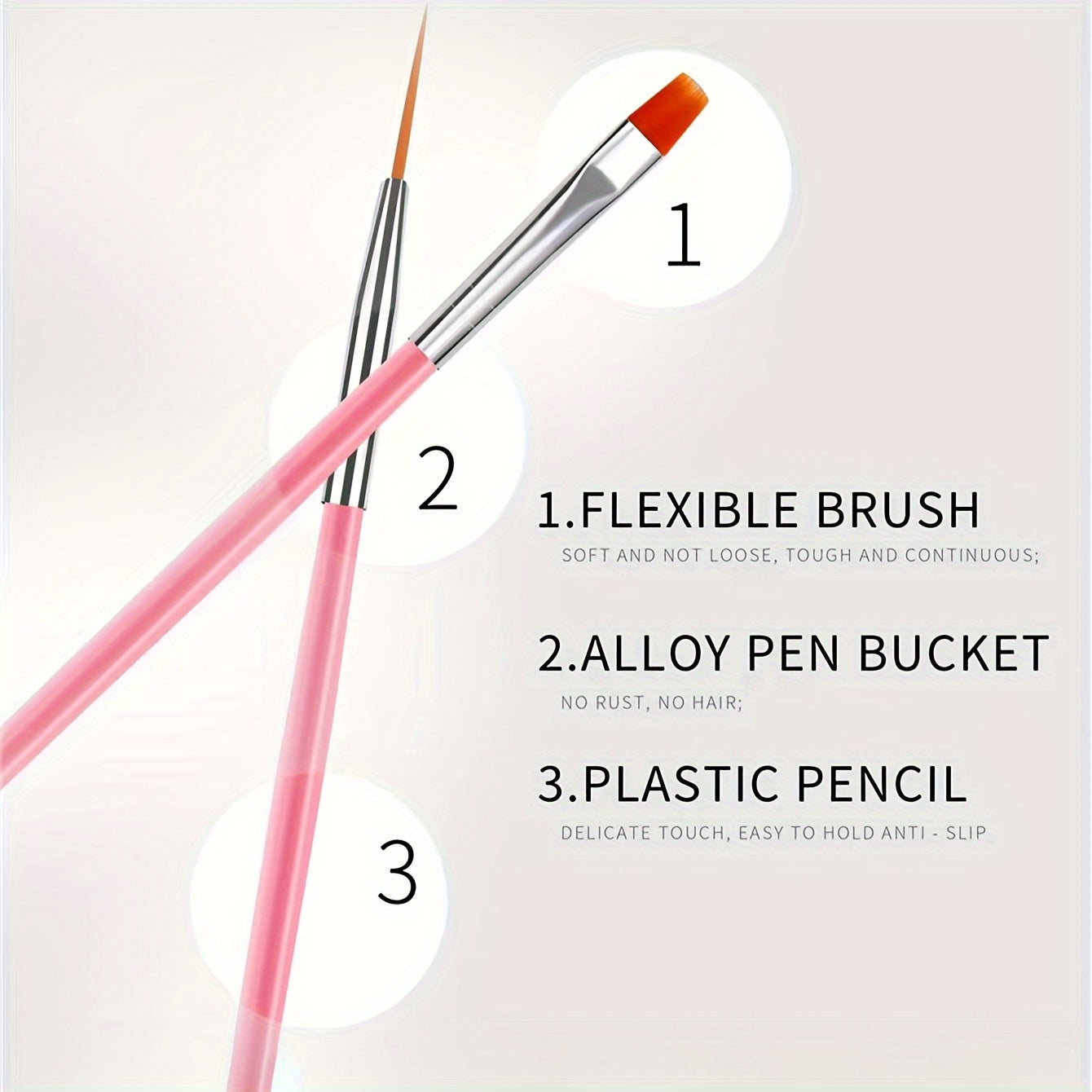 15-in-1 Stainless Steel Nail Art Tool Set