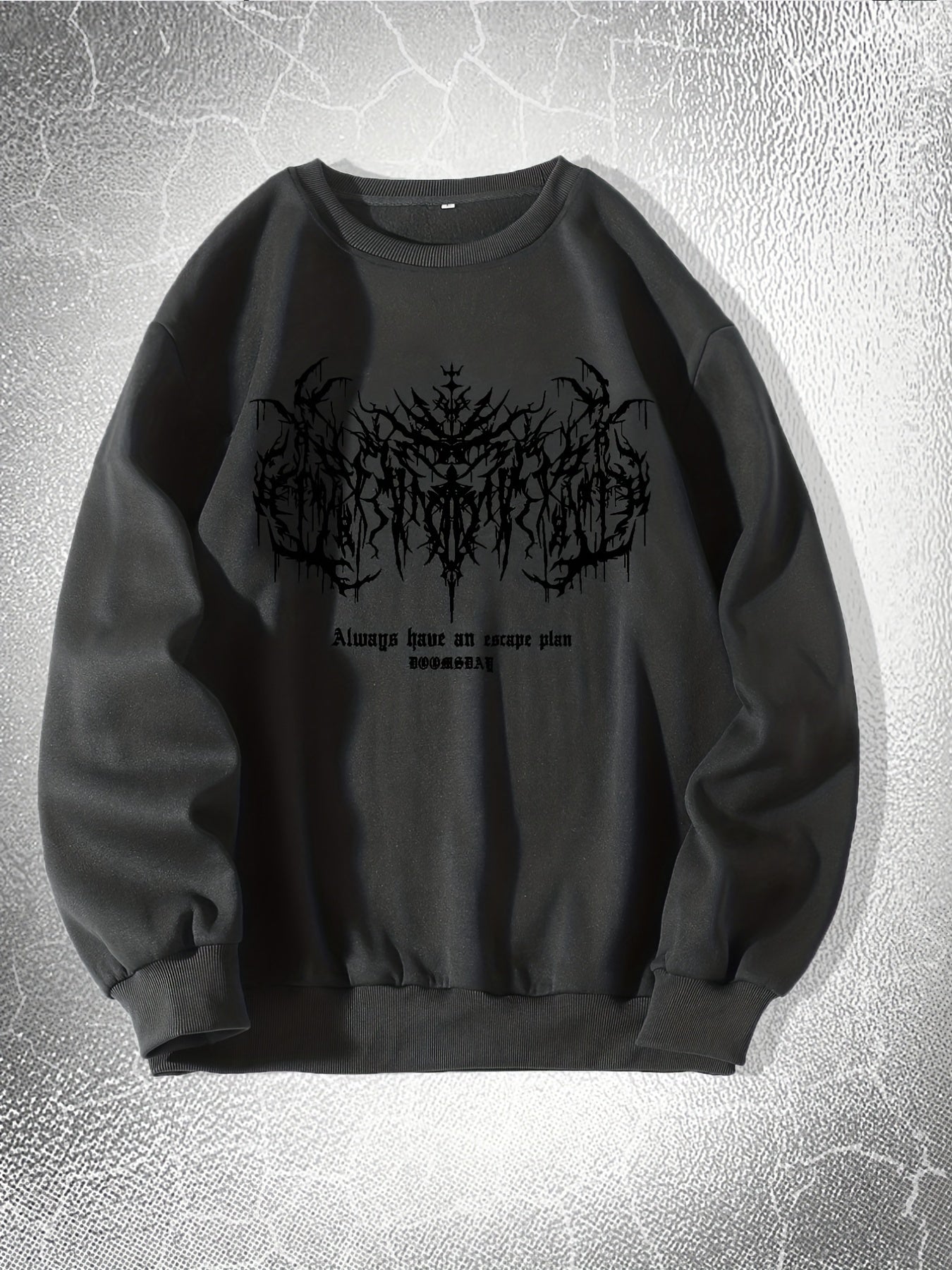 Skeleton Thorns Graphic Sweatshirt