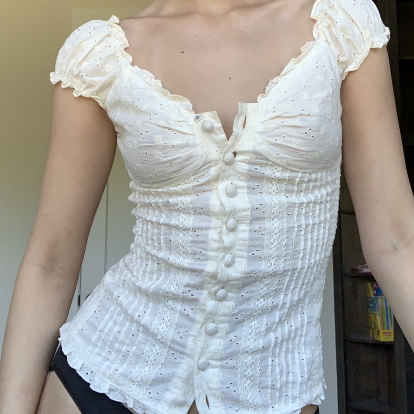 Alice Fairy Puff Short Sleeve Blouse