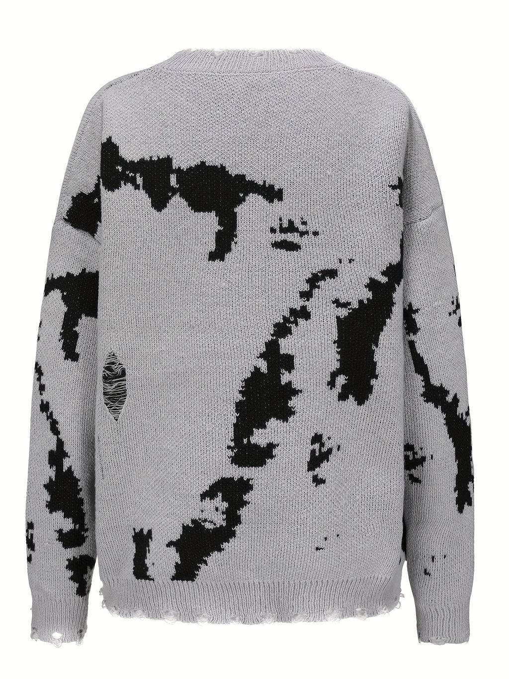 Abstract Pattern Knit Sweater