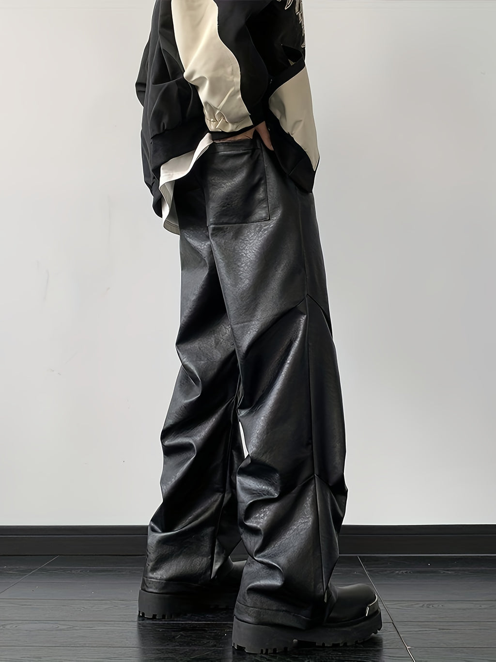 Get Loose Faux Leather Pants