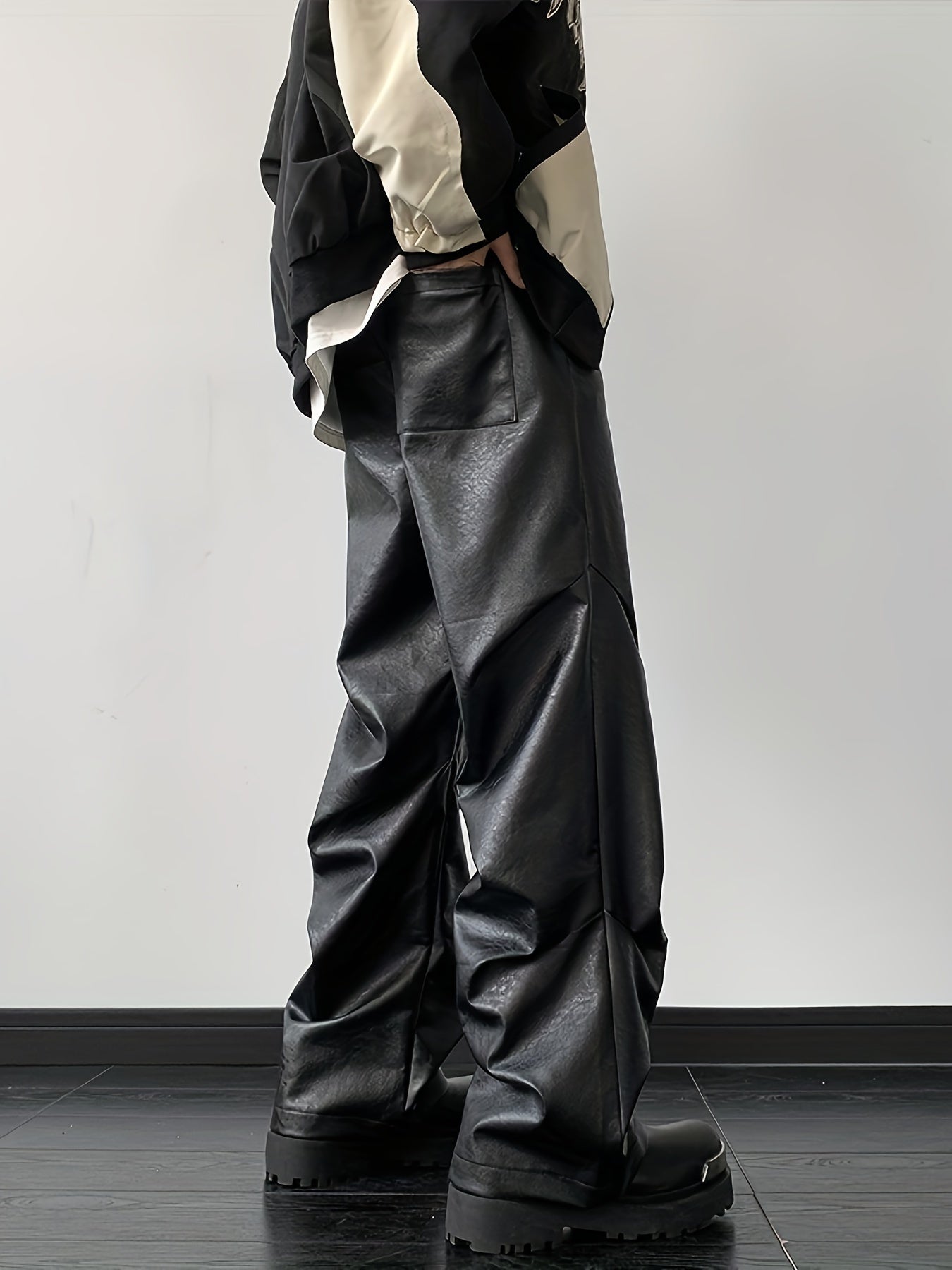 Get Loose Faux Leather Pants