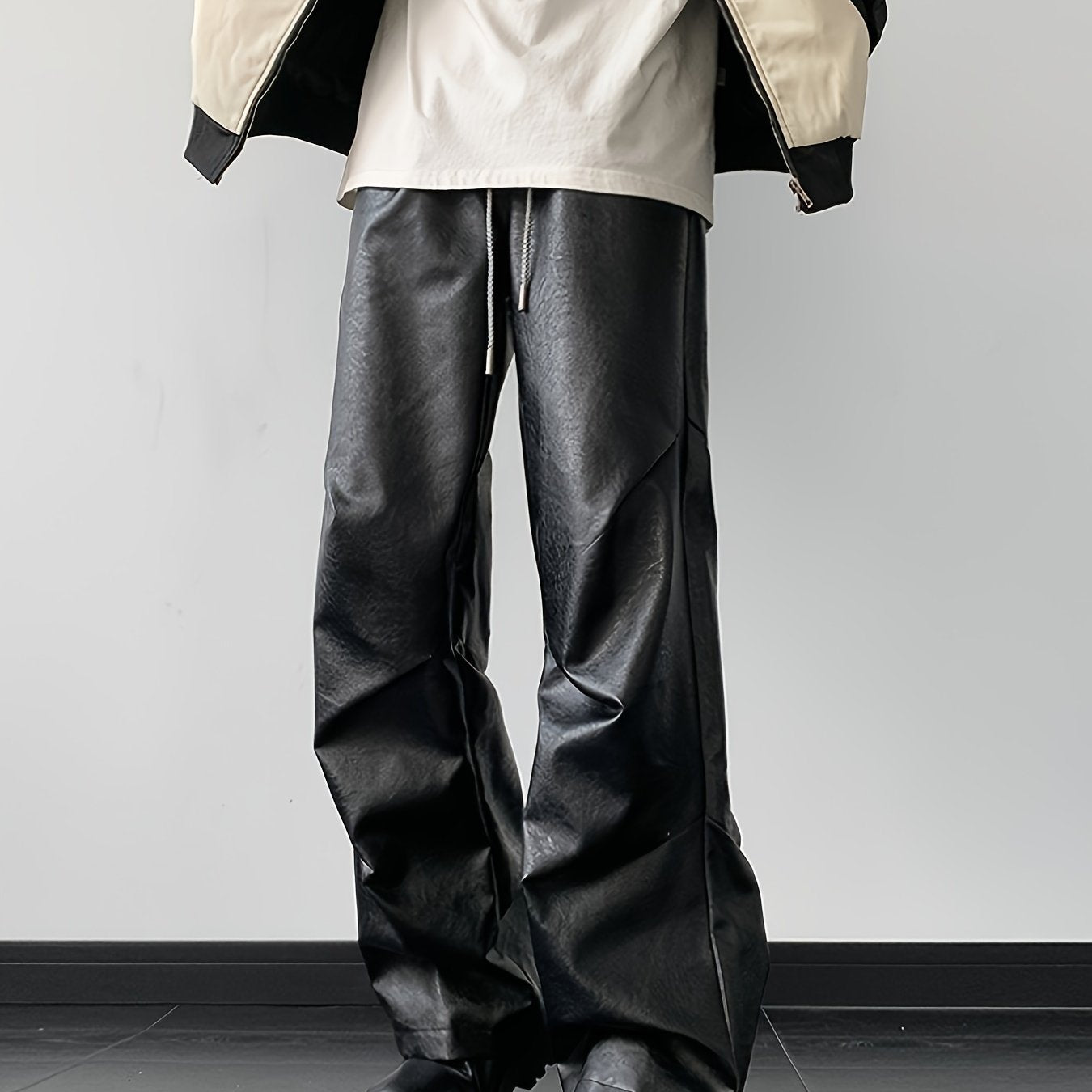 Get Loose Faux Leather Pants