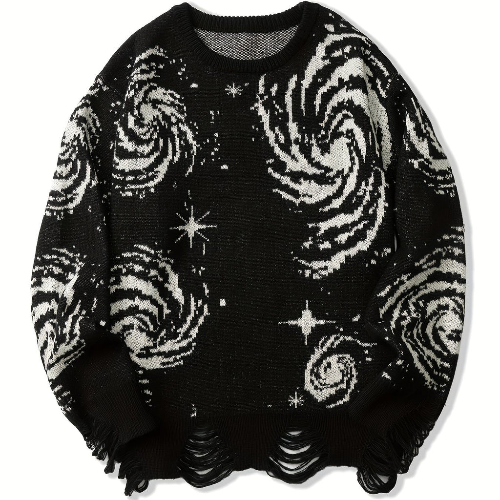 Knitted Galaxy Pattern Sweater