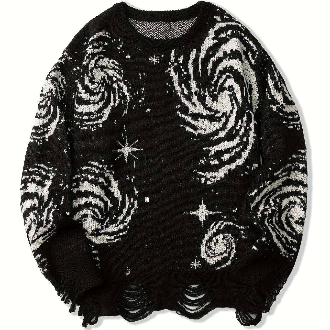 Knitted Galaxy Pattern Sweater