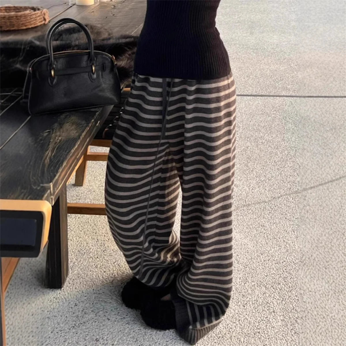 Loose Knitted Slouch Pants