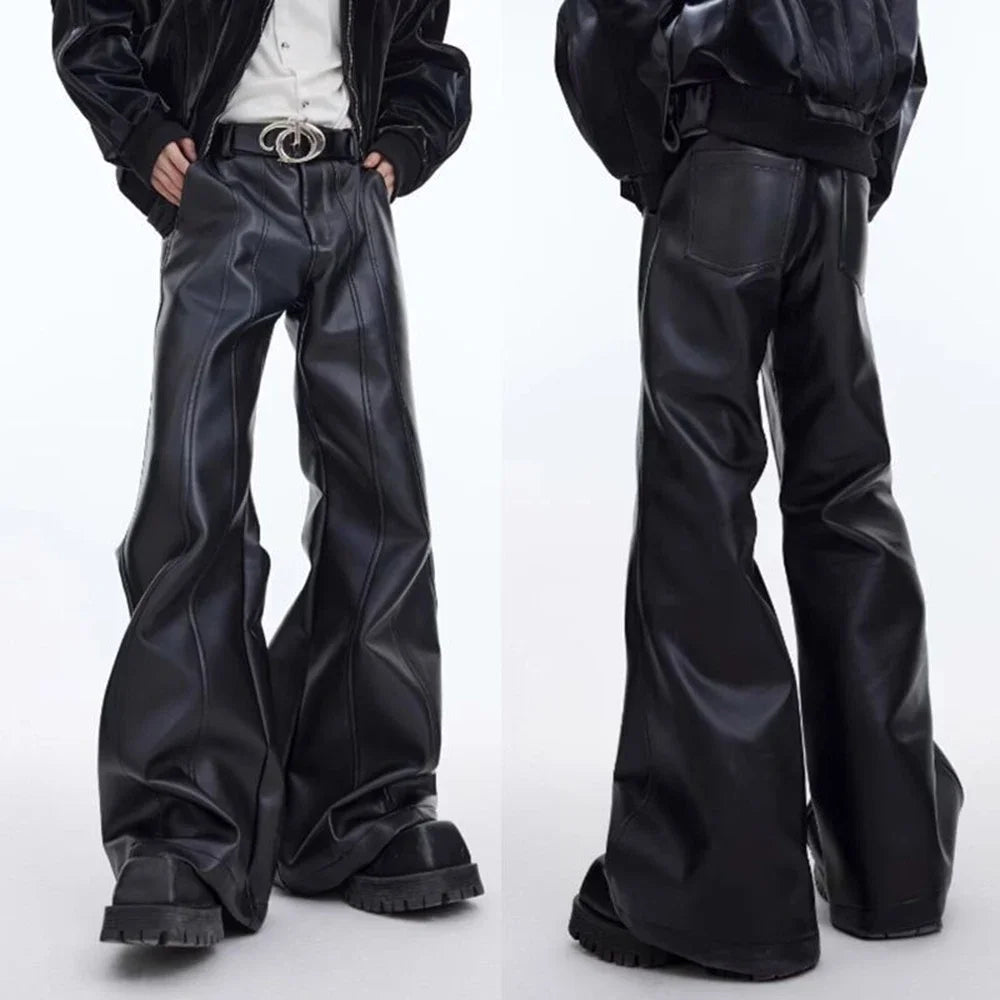 PU Leather Street Pants