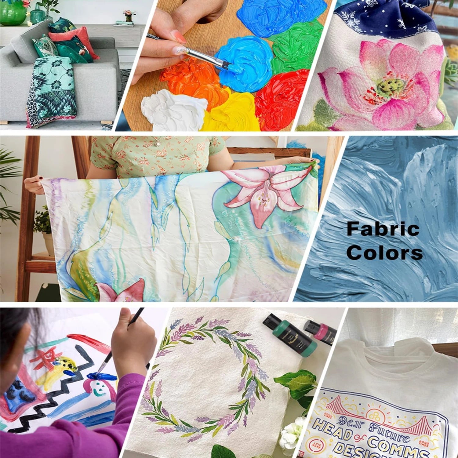 Colorful Fabric Paint Set