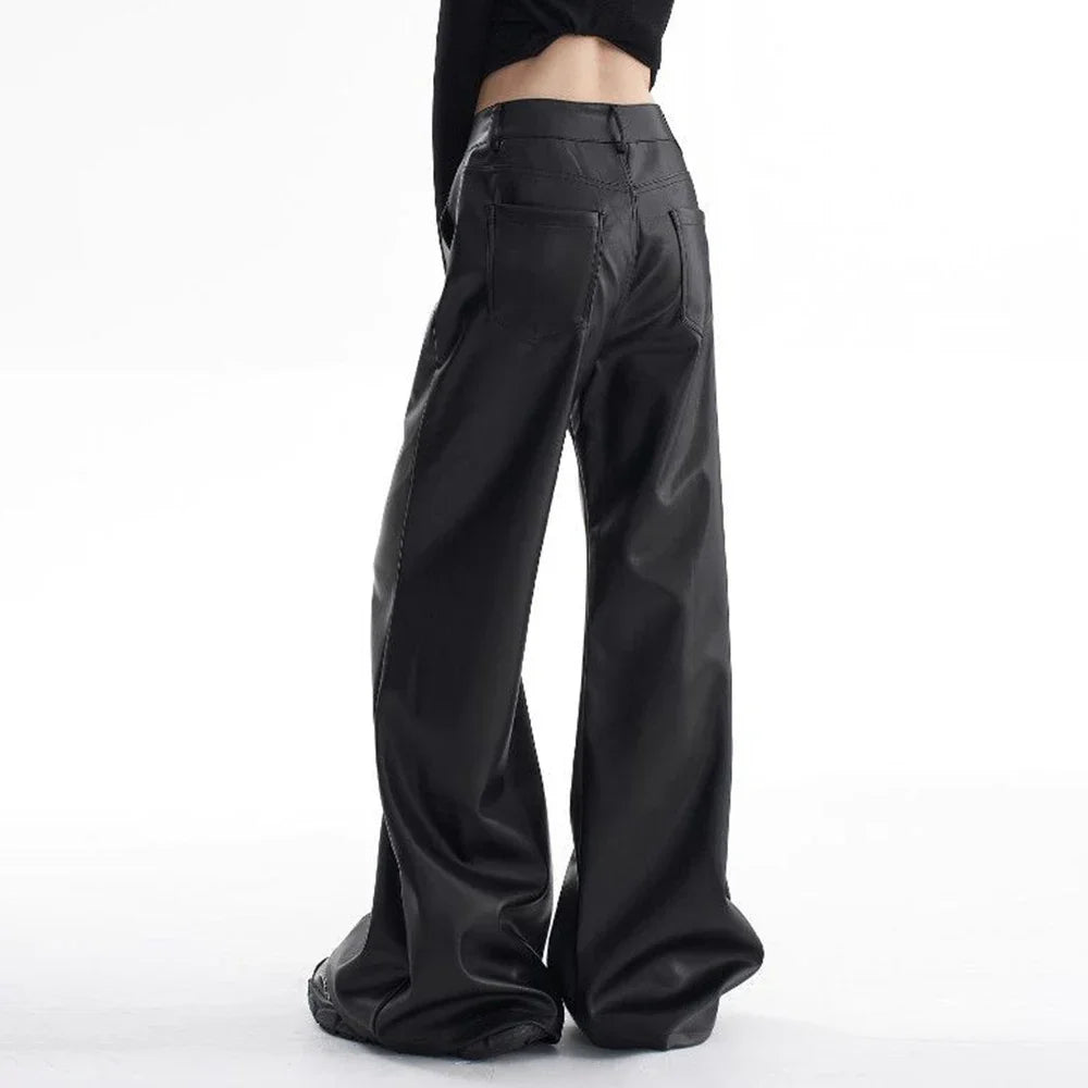 PU Leather Street Pants