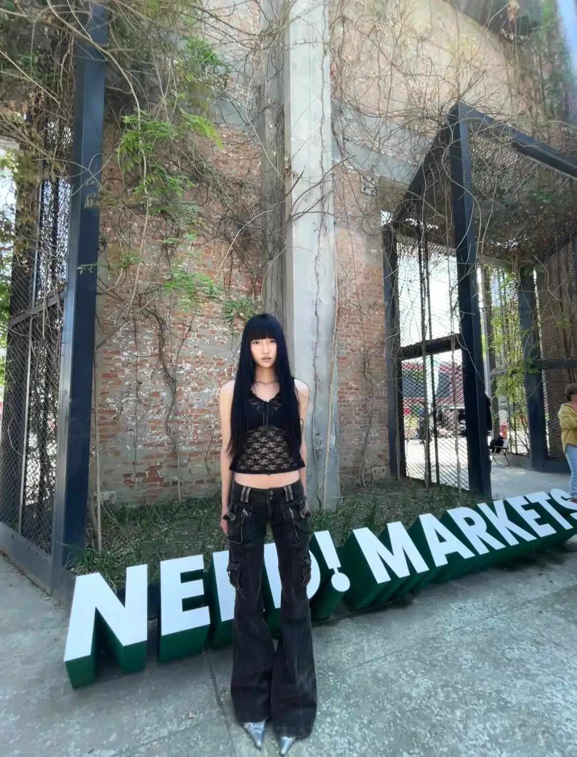 Girly Pop Flared Cargo Pants