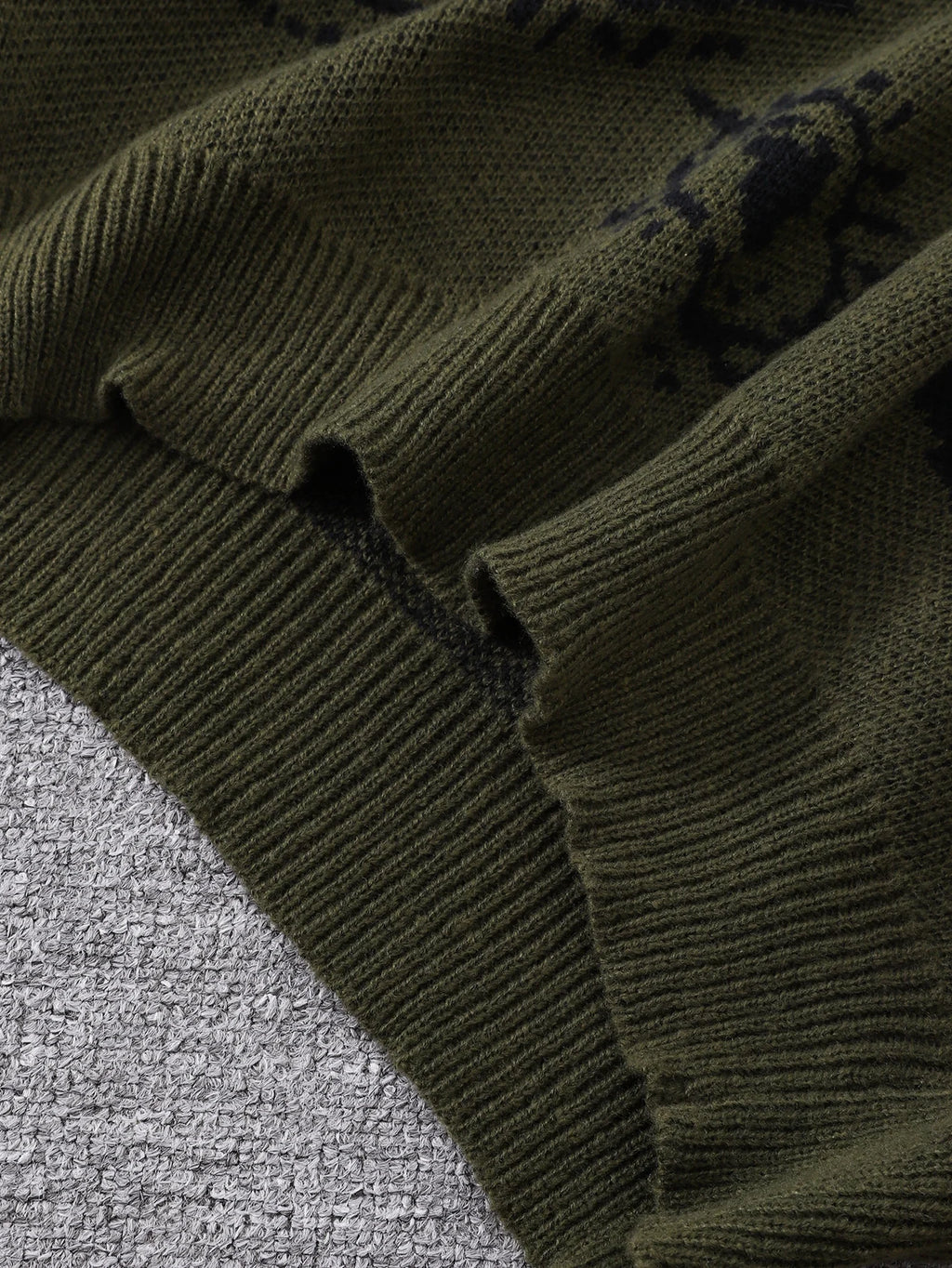 Abstract Eye Jacquard Sweater