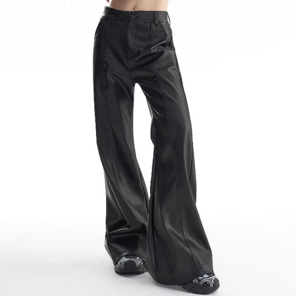 PU Leather Street Pants