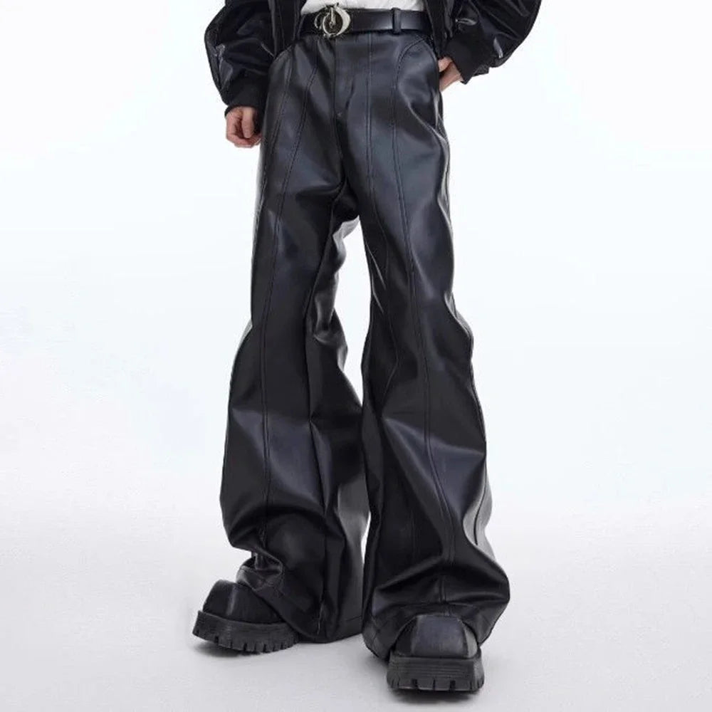 PU Leather Street Pants