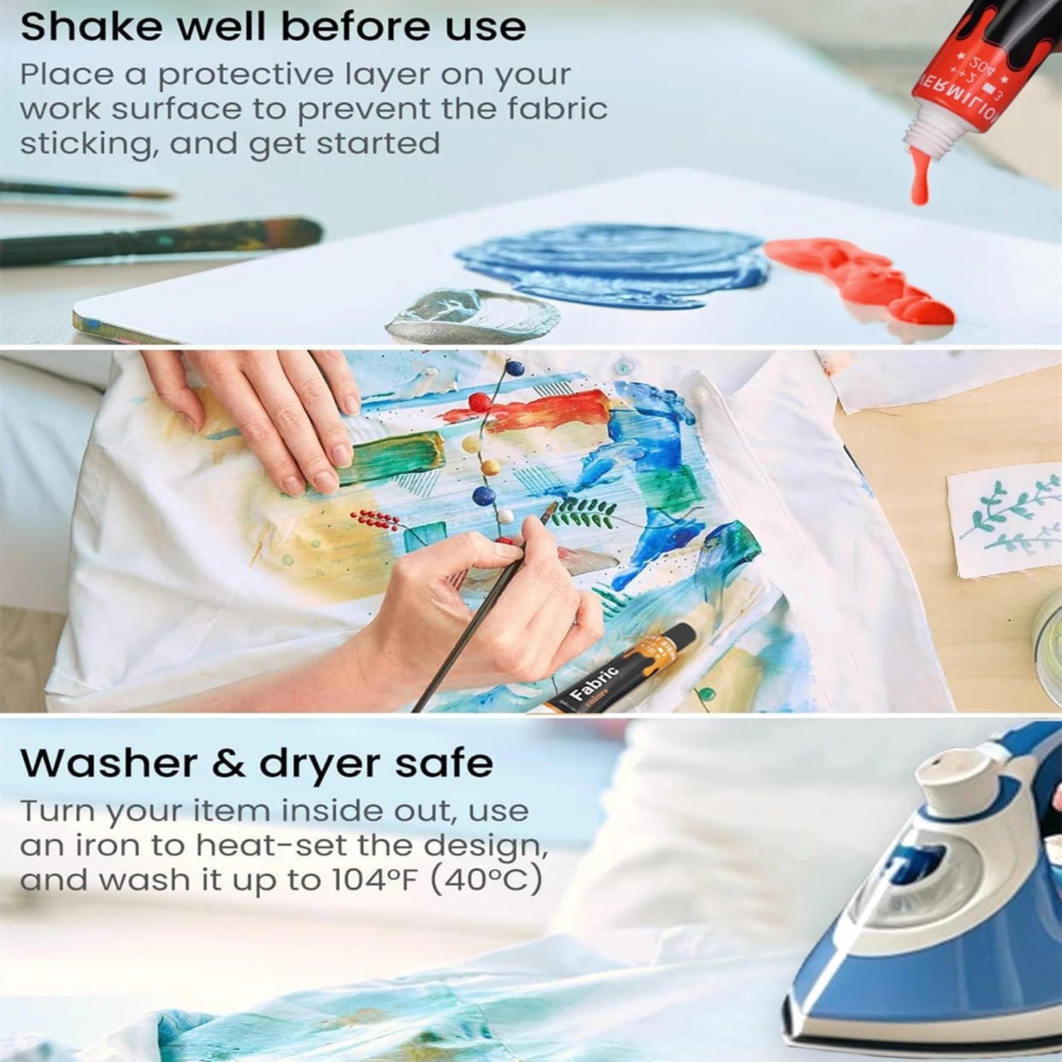 Colorful Fabric Paint Set