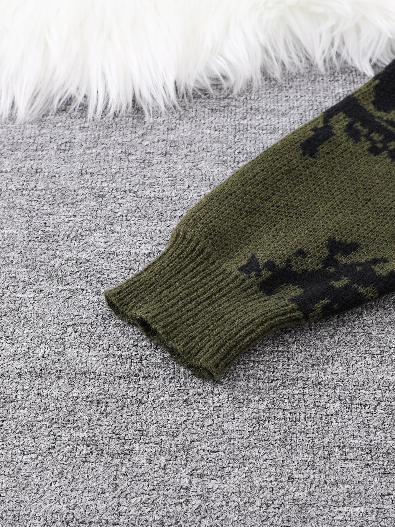 Abstract Eye Jacquard Sweater