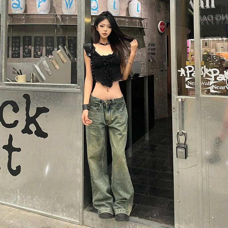 Low Rise Vintage Baggy Jeans