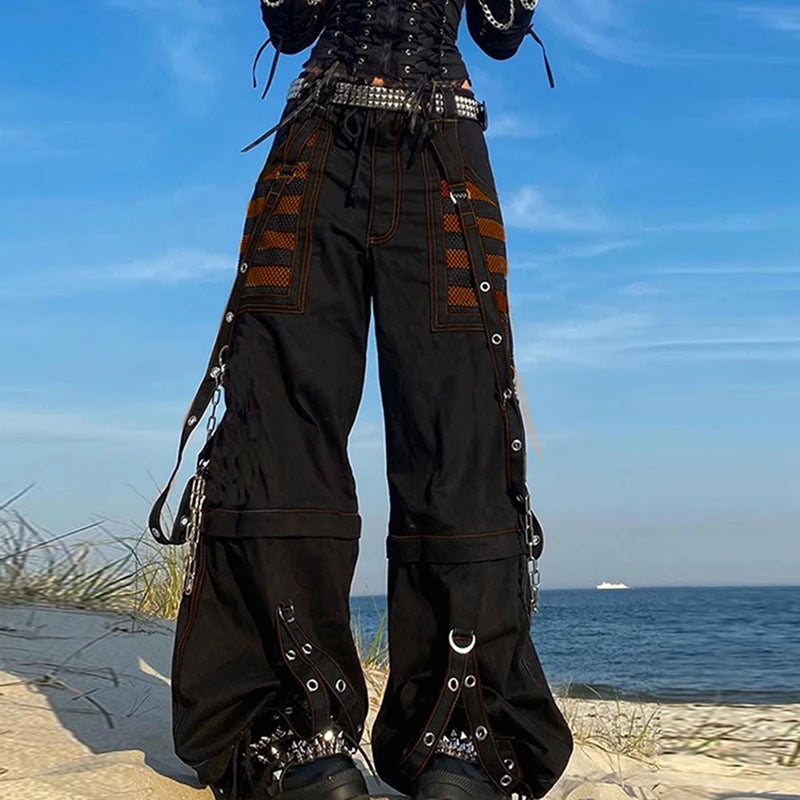 Cybergoth Princess Cargo Pants