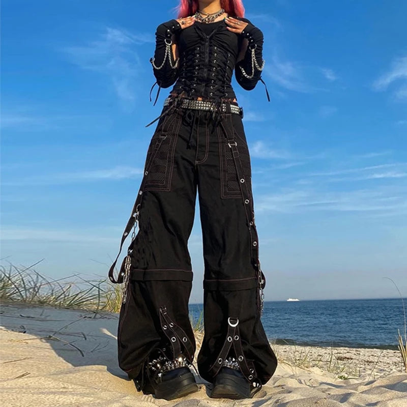 Cybergoth Princess Cargo Pants