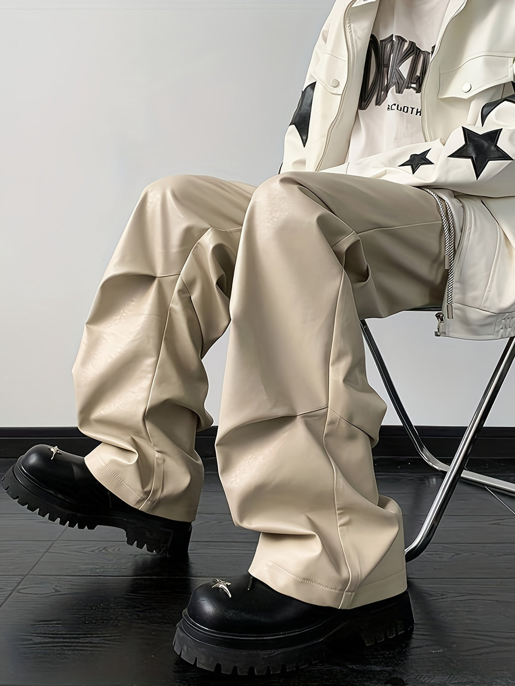 Get Loose Faux Leather Pants